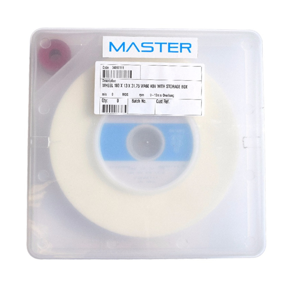 Master Grinding Wheel 180 x 13 x 31.75mm WA60 K8V - with storage box